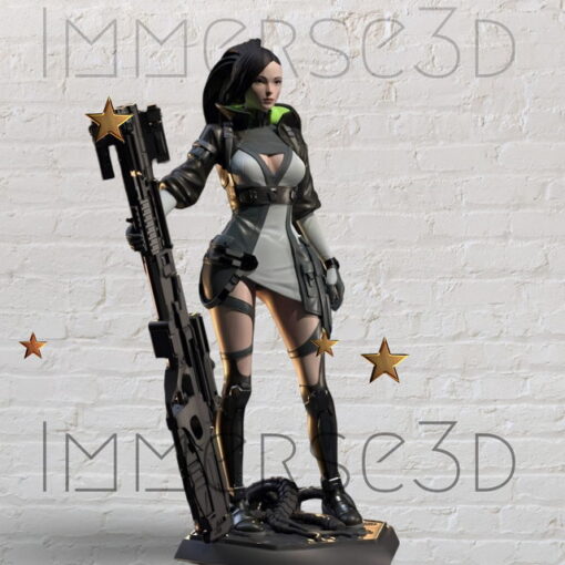 cyber girl stl,hinto stl