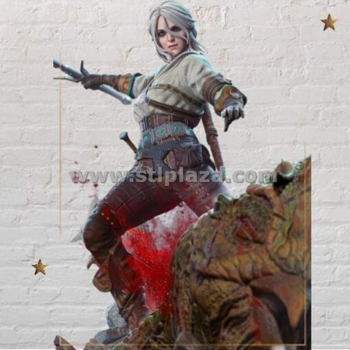 The Witcher Ciri STL File + Bust