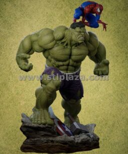 hulk spiderman diorama stl