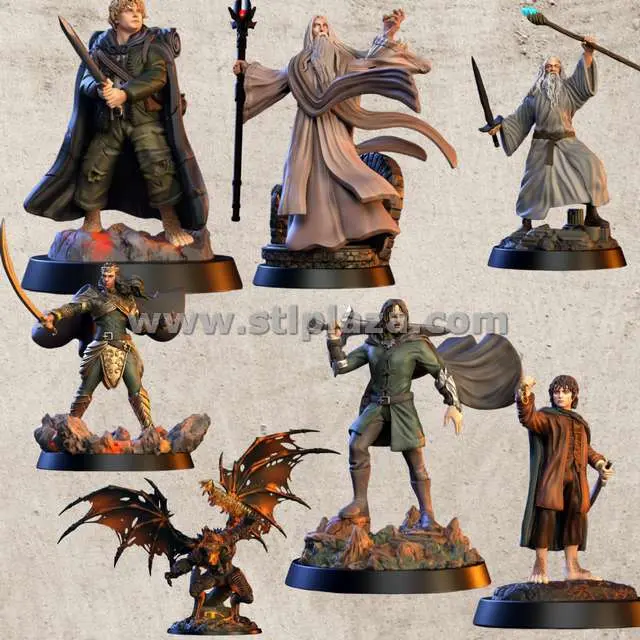 Middle Earth Legends Stl File Set lotr (Miniature)
