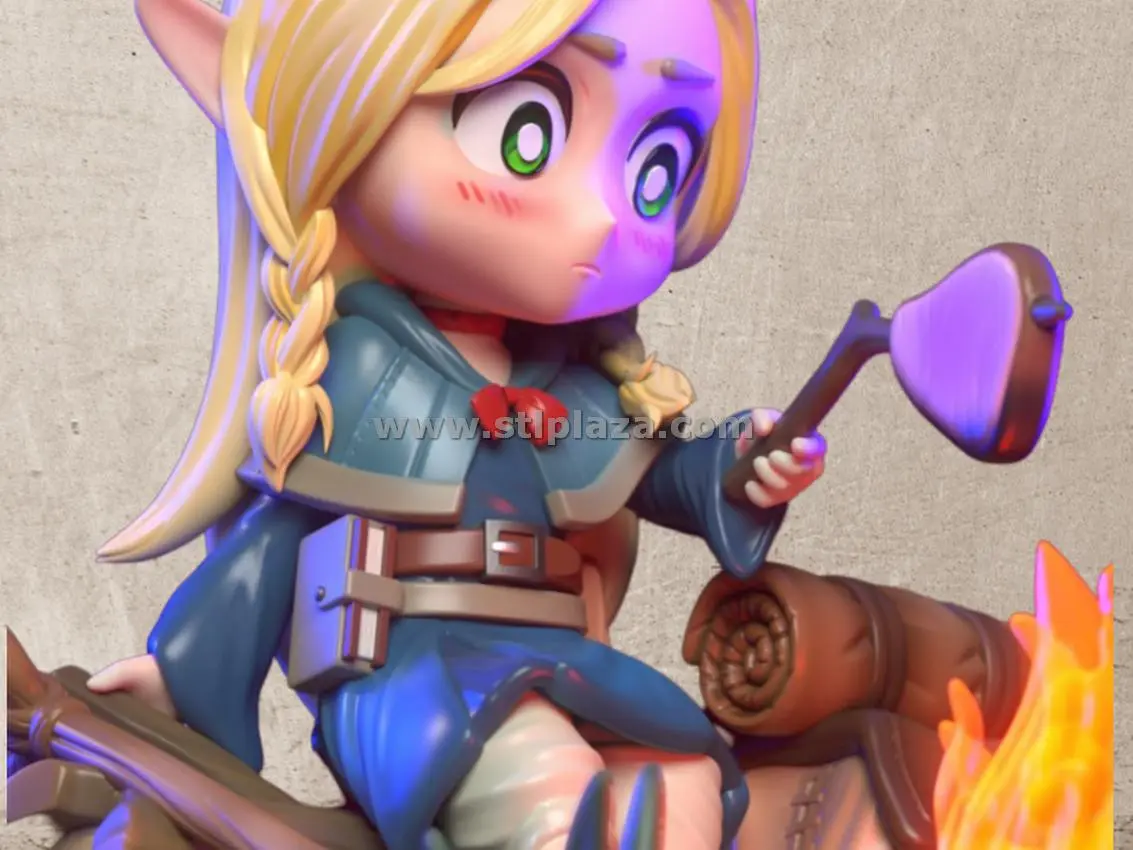 Marcille Donato Stl File From Delicious in Dungeon (Chibi) - Image 3