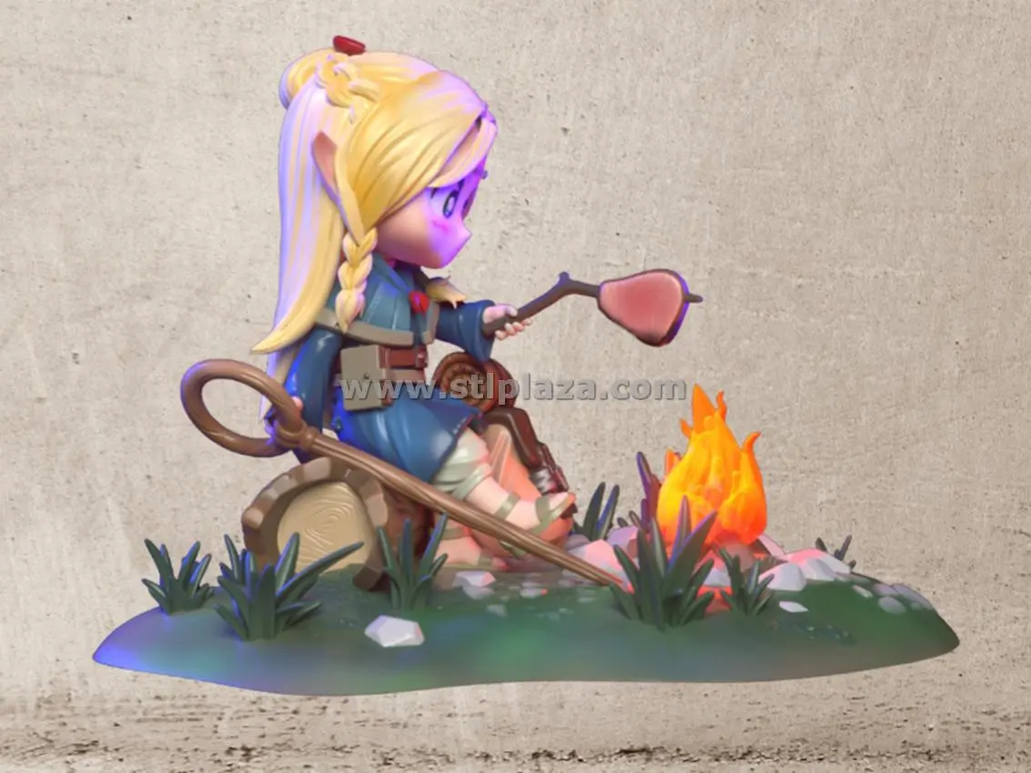 Marcille Donato Stl File From Delicious in Dungeon (Chibi) - Image 2