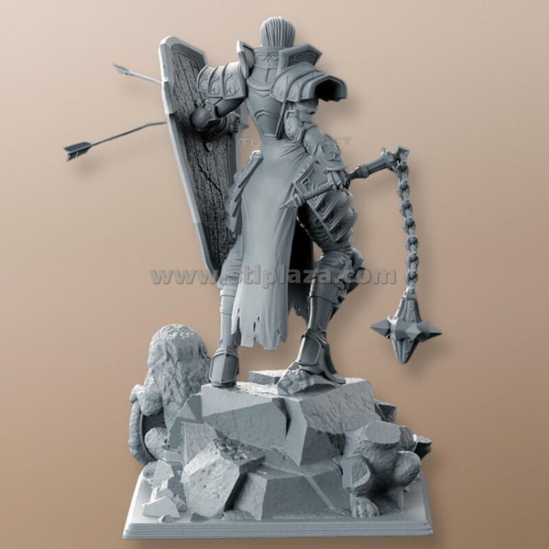 Crusader Printable Stl File For 3D Printers - Stlplaza.com