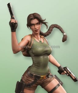 Lara Croft Stl File v2 For 3d Printer From Tomb Raider