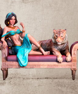 jasmine with sofa stl download figure