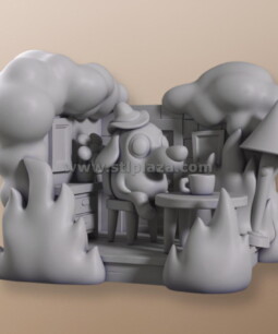 This is Fine Meme Stl File For 3D Printers Chibi