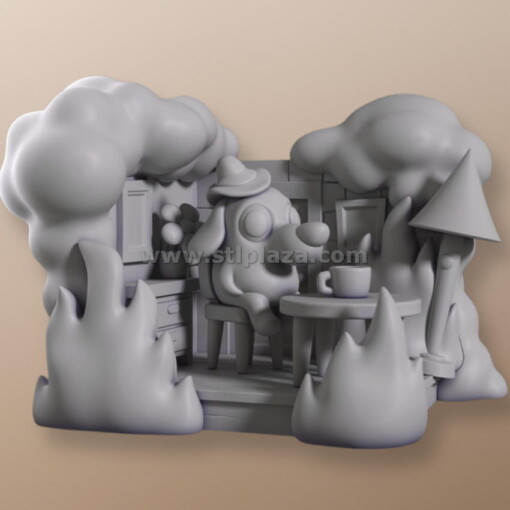 This is Fine Meme Stl File For 3D Printers Chibi