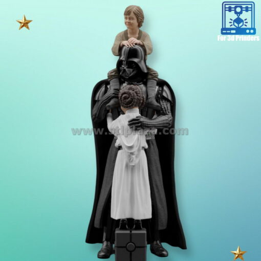Darth Vader Fatherhood Luke and Leia stl