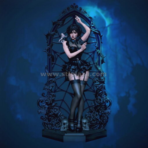 Wednesday Addams Stl File For 3D Printers from Addams Family
