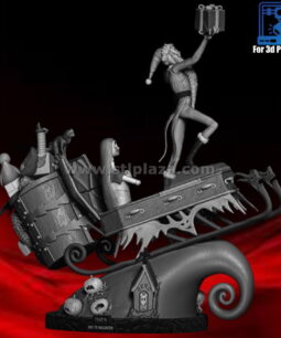 Jack and Sally Diorama 3d stl file