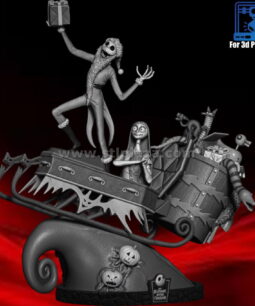 Jack and Sally Diorama 3d stl file