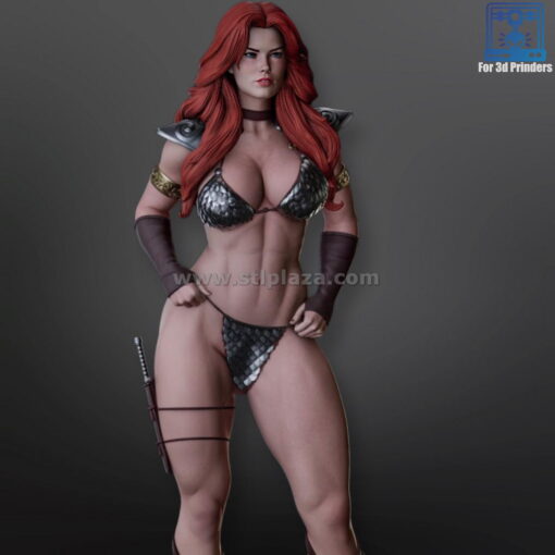 red sonja stl figure fle