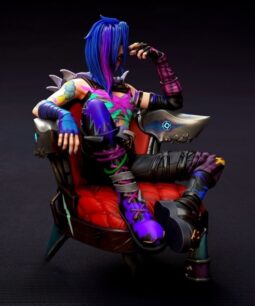 Jinx 3d stl figure