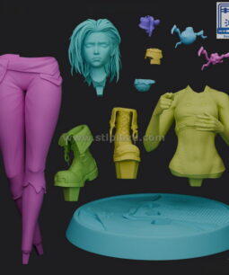 Jinx 3d stl file League of Legends