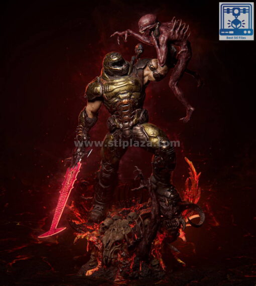 Doomguy Doom 3d stl file