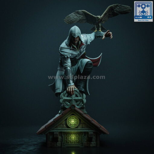 Ezio Assassin's Creed Stl File For 3D Printers (v2)