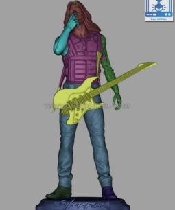 Johnny Silverhand 3d stl file