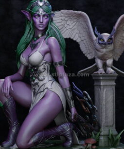 Tyrande 3d stl figure file