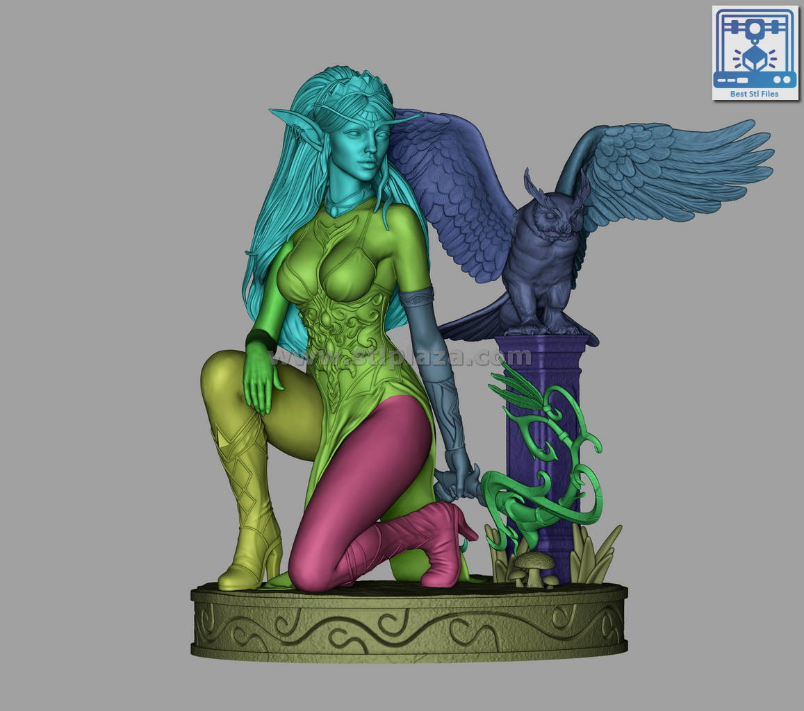 Tyrande 3d stl figure file