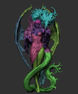 Dragon Girl 3d stl figure