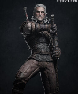 Geralt 3d figure stl file