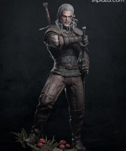 Geralt 3d figure stl file