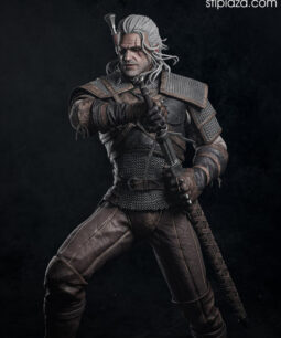Geralt 3d figure stl file